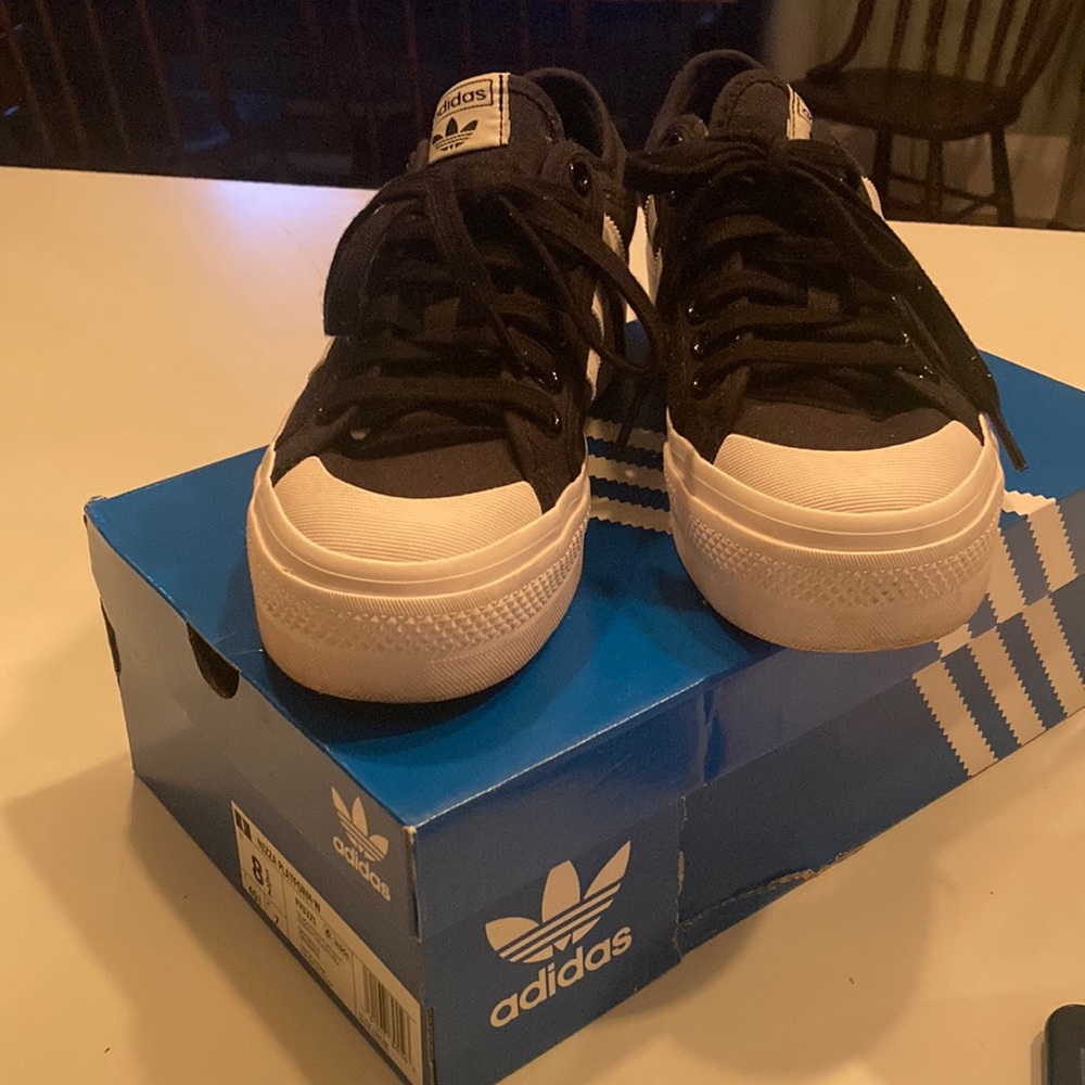 Like new adidas sneakers   High sole style   Size 8.5